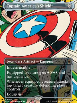 Captain America's Shield (Borderless) (0317) (MSH-317) - Marvel Super Heroes Foil