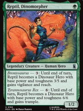 Reptil, Dinomorpher (MSH-182) - Marvel Super Heroes