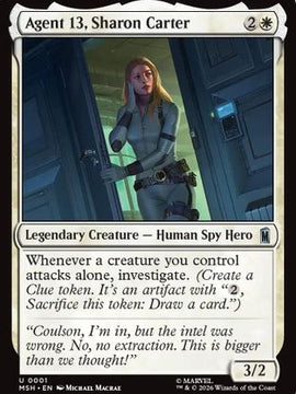 Agent 13, Sharon Carter (MSH-001) - Marvel Super Heroes