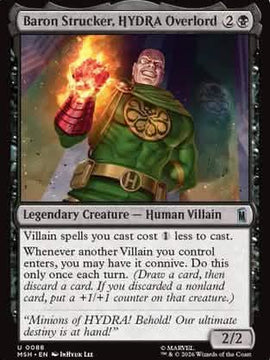 Baron Strucker, HYDRA Overlord (MSH-088) - Marvel Super Heroes