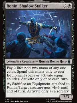 Ronin, Shadow Stalker (MSH-112) - Marvel Super Heroes