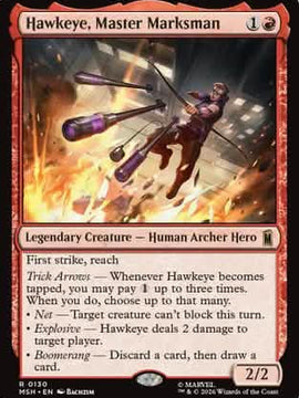 Hawkeye, Master Marksman (MSH-130) - Marvel Super Heroes Foil