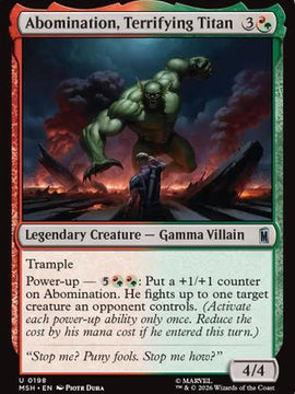 Abomination, Terrifying Titan (MSH-198) - Marvel Super Heroes