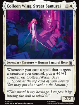 Colleen Wing, Street Samurai (MSH-013) - Marvel Super Heroes