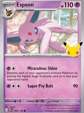 Espeon 69 - ME 30th Celebration Holofoil