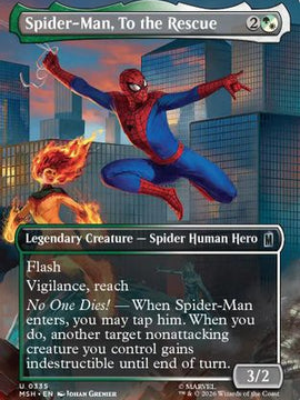 Spider-Man, To the Rescue (Borderless) (MSH-335) - Marvel Super Heroes