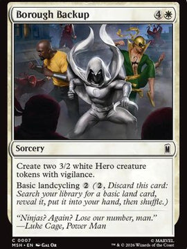 Borough Backup (MSH-007) - Marvel Super Heroes