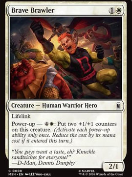 Brave Brawler (MSH-008) - Marvel Super Heroes