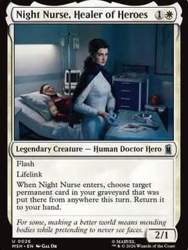 Night Nurse, Healer of Heroes (MSH-026) - Marvel Super Heroes