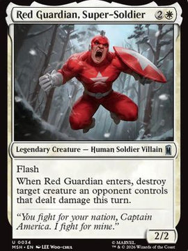 Red Guardian, Super-Soldier (MSH-034) - Marvel Super Heroes