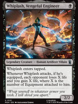 Whiplash, Vengeful Engineer (MSH-121) - Marvel Super Heroes