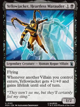 Yellowjacket, Heartless Marauder (MSH-123) - Marvel Super Heroes