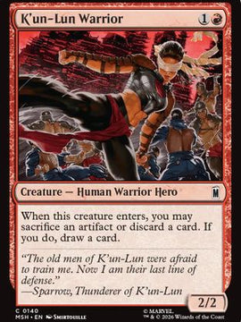 K'un-Lun Warrior (MSH-140) - Marvel Super Heroes