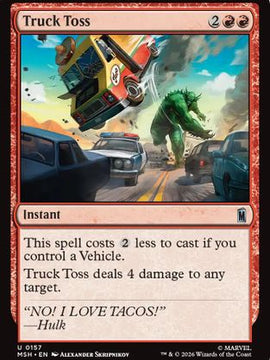 Truck Toss (MSH-157) - Marvel Super Heroes