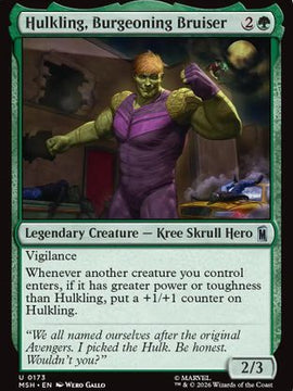 Hulkling, Burgeoning Bruiser (MSH-173) - Marvel Super Heroes