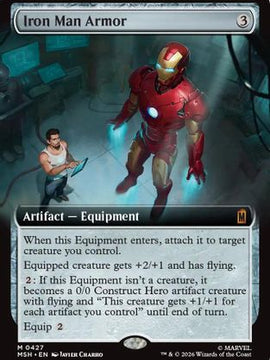 Iron Man Armor (Extended Art) (MSH-427) - Marvel Super Heroes Foil