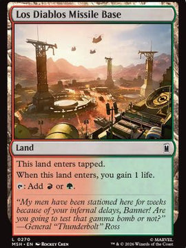 Los Diablos Missile Base (MSH-270) - Marvel Super Heroes