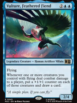 Vulture, Feathered Fiend (MSC-645) - Commander: Marvel Super Heroes Foil