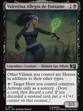 Valentina Allegra de Fontaine (MSC-671) - Commander: Marvel Super Heroes Foil