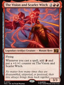 The Vision and Scarlet Witch (MSC-707) - Commander: Marvel Super Heroes Foil