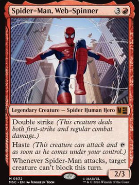 Spider-Man, Web-Spinner (MSC-832) - Commander: Marvel Super Heroes