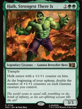 Hulk, Strongest There Is (MSC-724) - Commander: Marvel Super Heroes