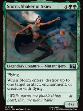 Storm, Shaker of Skies (MSC-733) - Commander: Marvel Super Heroes Foil