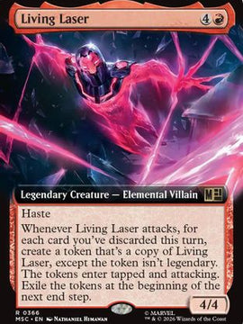 Living Laser (Extended Art) (MSC-366) - Commander: Marvel Super Heroes