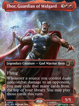 Thor, Guardian of Midgard (Borderless) (MSC-503) - Commander: Marvel Super Heroes