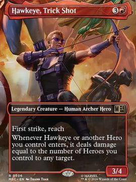 Hawkeye, Trick Shot (Borderless) (MSC-506) - Commander: Marvel Super Heroes