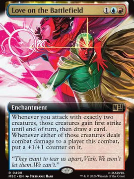 Love on the Battlefield (Extended Art) (MSC-408) - Commander: Marvel Super Heroes