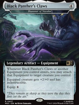 Black Panther's Claws - Hammer of Nazahn (Extended Art) (MSC-427) - Commander: Marvel Super Heroes
