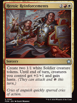 Heroic Reinforcements (FDN-241) - Foundations Foil