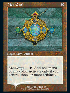 Mox Opal (Retro Frame) (Foil Etched) (SLD-1072) - Secret Lair Drop Series Foil