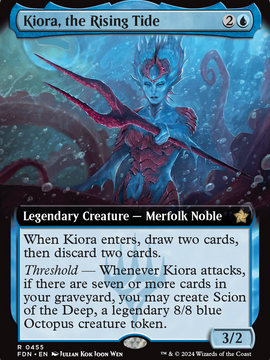 Kiora, the Rising Tide (FDN-455) - Foundations: (Extended Art)
