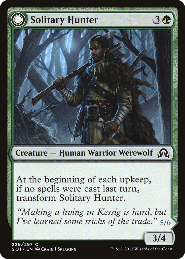 Solitary Hunter // One of the Pack (SOI-229) - Shadows over Innistrad: (Double Faced Transform)