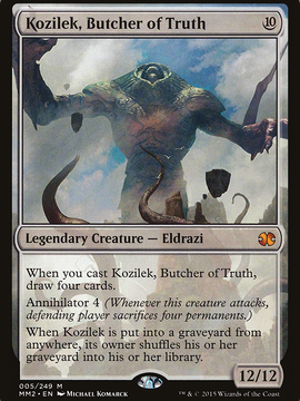 Kozilek, Butcher of Truth (MM2-005) - Modern Masters 2015 Foil