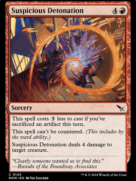 Suspicious Detonation (MKM-145) - Murders at Karlov Manor