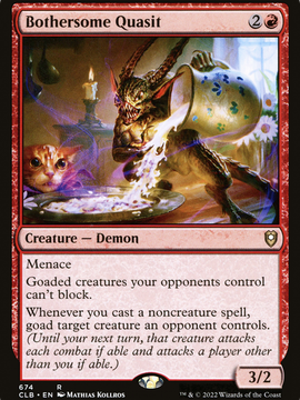 Bothersome Quasit (CLB-674) - Commander Legends: Battle for Baldur's Gate