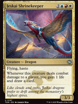 Jeskai Shrinekeeper (TDM-197) - Tarkir: Dragonstorm Foil