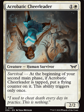 Acrobatic Cheerleader (DSK-001) - Duskmourn: House of Horror Foil