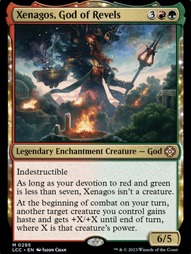 Xenagos, God of Revels (LCC-295) - The Lost Caverns of Ixalan Commander: (enchantment)