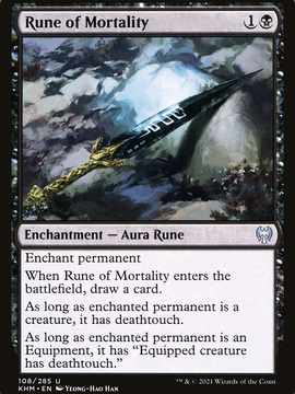 Rune of Mortality (KHM-108) - Kaldheim