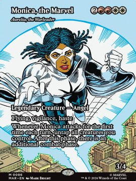Monica, the Marvel - Aurelia, the Warleader (Borderless) (MAR-086) - Marvel Universe Eternal-Legal Foil