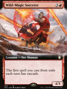 Wild-Magic Sorcerer (AFC-305) - Forgotten Realms Commander: (Extended Art)