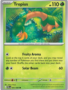 Tropius 1 - ME05 Pitch Black Reverse Holofoil