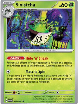 Sinistcha 6 - ME05 Pitch Black Reverse Holofoil