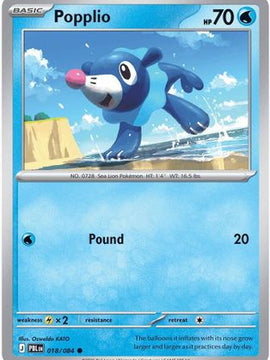 Popplio 18 - ME05 Pitch Black Reverse Holofoil