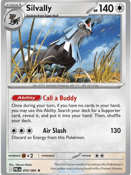 Silvally - 070/084 70 - ME05 Pitch Black Holofoil