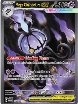 Mega Chandelure ex - 115/084 115 - ME05 Pitch Black Holofoil